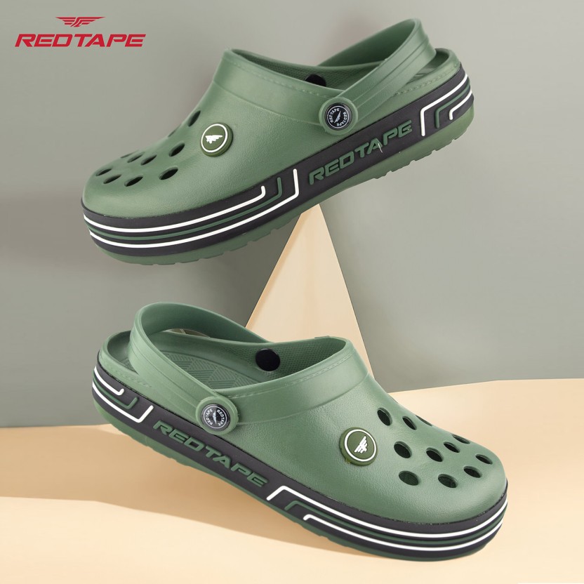 Men Olive Clogs Sandal