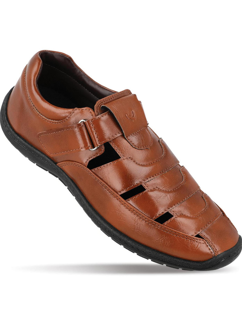 WALKAROO Men Sandal (Tan)