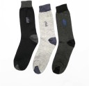 Men Low Cut, Mid-Calf/Crew  (Pack of 3)