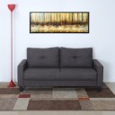 @Home by nilkamal Parry Fabric 3 Seater  Sofa  (Finish Color - Grey, Knock Down)