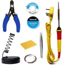 tHemiStO Beginners 8 in 1 Soldering iron Kit 25 W Simple  (Flat Tip)