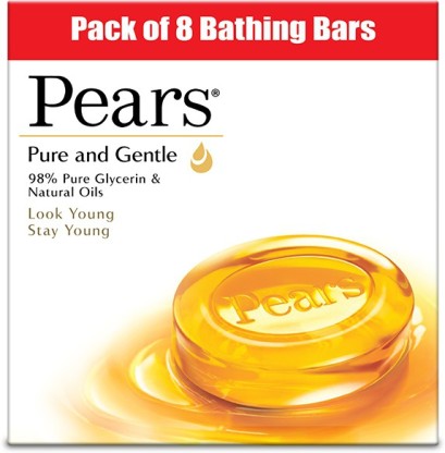 Pears P & G BATHING BAR PACK OF 8  (8 x 125 g)