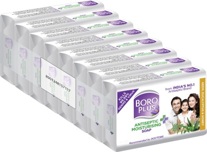 BOROPLUS Antiseptic + Moisturising Soap - Neem, Eucalyptus & Honey (Pack of 8)  (8 x 125 g)