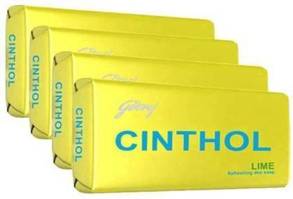 CINTHOL Lime Bath Soap ,Lime Refreshing deo soap  (4 x 100 g)