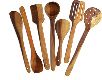 Flipkart SmartBuy FKSB-7Pc-02 Wooden Spatula  (Pack of 7)