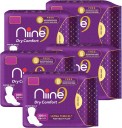 niine Dry Comfort Ultra Thin XL+ Sanitary Napkins for women, With Biodegradable disposable bags inside 30 Pads Count Sanitary Pad  (Pack of 5)