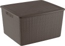 MILTON Multipurpose Storage Large Basket With Lid, 1 Pc, Brown Storage Basket  (Pack of 1)