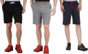 Solid Men Multicolor Basic Shorts