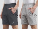 Pack of 2 Solid Men Dark Grey, Grey Casual Shorts