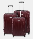 Hard Body Set of 3 Luggage - S01-3 COMBO SET (28+24+20) - Maroon