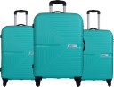 Hard Body Set of 3 Luggage 4 Wheels - ECLIPSE SET 4W - Teal