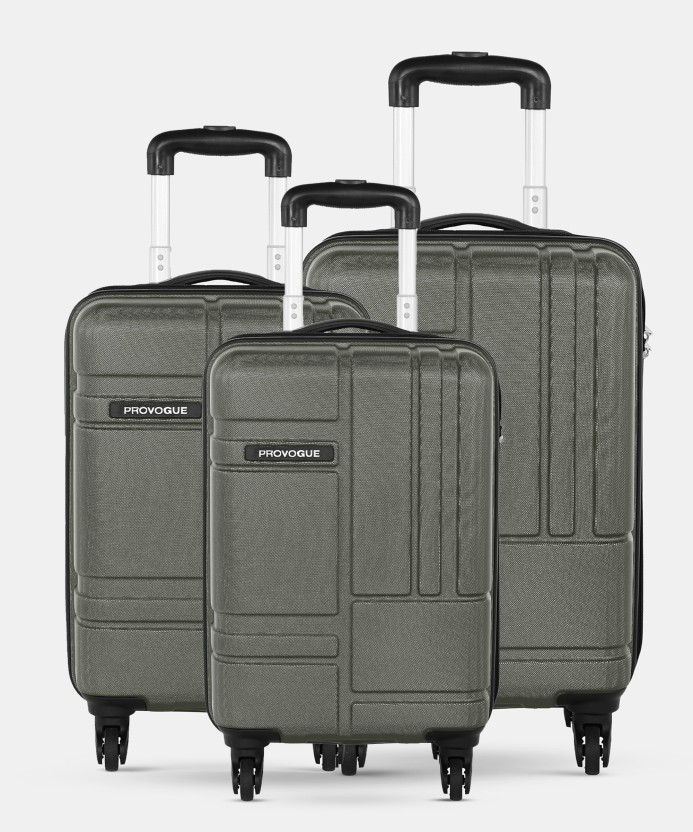 Hard Body Set of 3 Luggage 4 Wheels - Brick-Olive- Combo Set-3 (30"+26"+22") - Dark Green