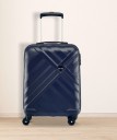 Small Cabin Suitcase (55 cm) - Crystal Hard-Sided Polycarbonate Cabin Navy Blue 20 inch |55cm Trolley Bag - Blue