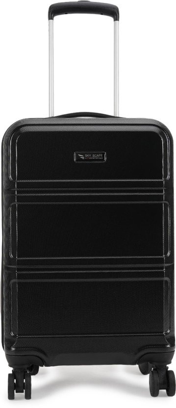 Small Cabin Suitcase (55 cm) 8 Wheels - CUBE HARD TOP BLACK 20" - Black