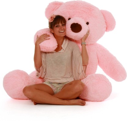 LOVE2SHOP 3 Feet Premium Quality Best Teddy Bear, Best Gift for your Loved Ones  - 90 cm  (Pink)