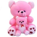 fluffies Cute Nylex Mother Teddy Bear  - 40 cm  (Pink)