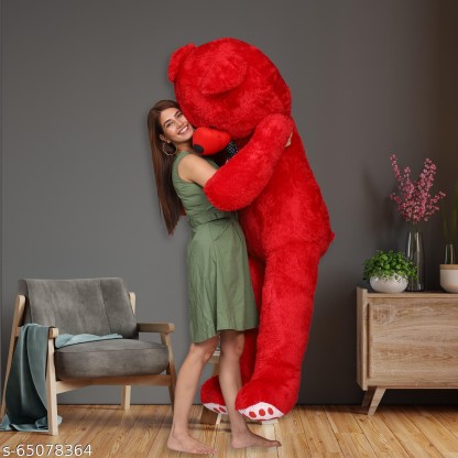 Osjs Long (Standing) Cute Soft Teddy Bear For Gift & Birthday Party Other  - 90.4 cm  (Red)