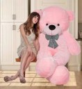 Kiddie Castle Teddy Bear Pink Colors Size 3 Feet  - 36 inch  (Pink)