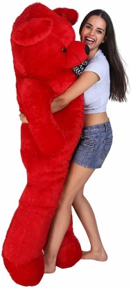 Kiddie Castle Teddy Bear Red Colors Size 3 Feet  - 36 inch  (Red)