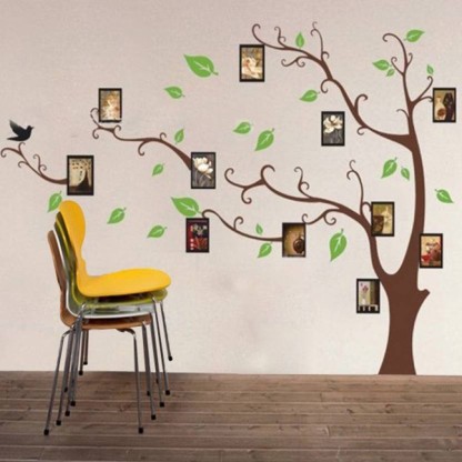 Aquire Living Room Family Photo Tree Extra Large PVC Vinyl  (Pack of 1)