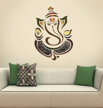 walkart lord ganesha in your room Large wallstickers (7564) lord ganesha in your room  (Pack of 1)