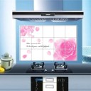 KAAF Kitchen Sticker (60cmx90cm) Oil Proof Decal Sticker Heat-Resistant Waterproof Tile Wall Self-Adhesive Stickers (Love-Rose) Large Kitchen Sticker (60cmx90cm) self-Adhesive Kitchen Wallpaper Oil Proof Waterproof - Aluminum Foil Wall Stickers for Kitchen - Removable Sticker Wallpaper  (Pack of 1)