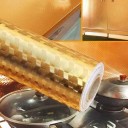 WallBerry Alluminium Foil Self Adhesive Roll For Kitchen, Drawer (Gold) (60 x 200 CM) Large Self Adhesive  (Pack of 1)
