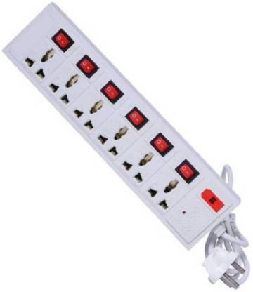D-DEVOX 6 Amp 6 Plug Point With LED Indicator (3 Meter) 6  Socket Extension Boards  (White)