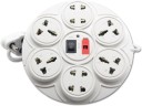 RAViNSON AD-UFO-8+1 8  Socket Extension Boards  (White, 2 m)