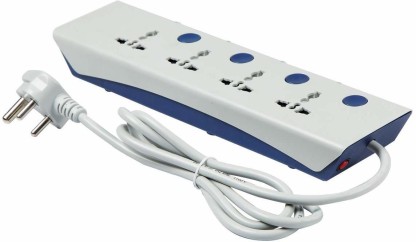 HAVELLS Spikestar Spikegaurd ( 2 mtr) 4  Socket Extension Boards  (White, 1 m)