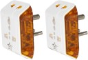 Flipkart SmartBuy Gold Socket Pack of 2 2  Socket Extension Boards  (White, Yellow, 0 m)