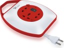 Syska Power Wheel 3  Socket Extension Boards  (White, Red, 4 m)