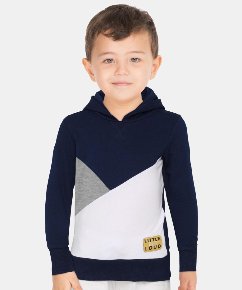 Full Sleeve Color Block Boys Sweatshirt