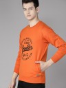 Men Full Sleeve Self Design Sweatshirt