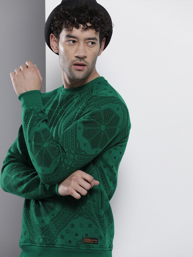 Men Full Sleeve Floral Print Sweatshirt