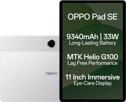 OPPO Pad SE 6 GB RAM 128 GB ROM 10.95 inch with Wi-Fi+4G Gaming Tablet (Starlight Silver)