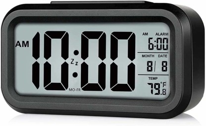 Hinmin Digital Black Clock