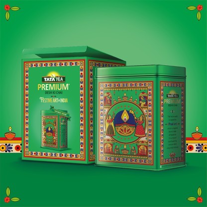 Tata Tea Premium Desh Ki Chai Festive Art of India Tea Tin  (250 g)