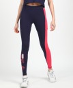 Color Block Women Dark Blue Tights