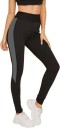 Striped Women Black Tights