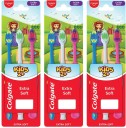 Colgate Kid's 2+ year Gentle Soft Extra Soft Toothbrush  (9 Toothbrushes)