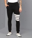 Solid Men Black Track Pants
