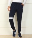 Solid Men Dark Blue Track Pants