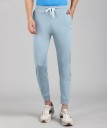 Solid Men Light Blue Track Pants