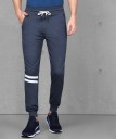 Solid Men Blue Track Pants