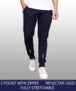 Solid Men Blue Track Pants
