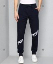 Printed Men Dark Blue Track Pants