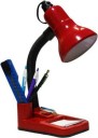 pooshu Red Study lamp Desk Light for School and College Students Study Lamp  (22 cm, Red)