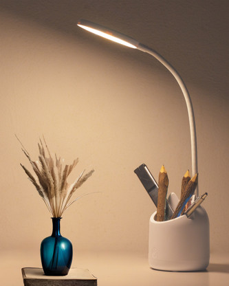 3D METRO SUPER STORE by Weird Wolf 3 Colour Mode LED Table / Desk / Study Lamp  (35 cm, White)