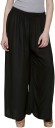 Relaxed Women Black Cotton Blend Trousers